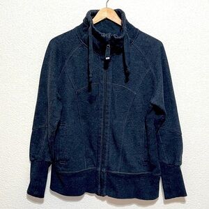 Mondetta Dark Grey Zipper Down Sweatshirt